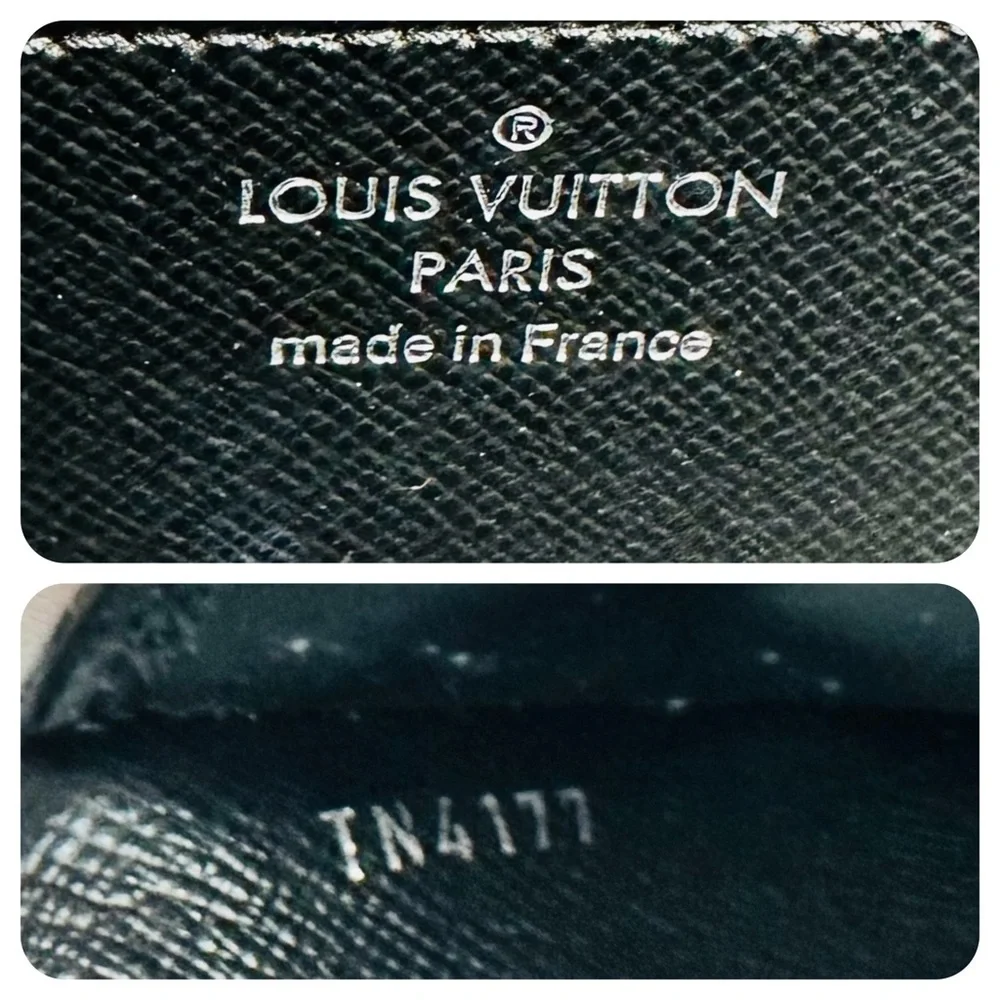 EUC Louis Vuitton Black Epi Leather Portefeuille Floral Twist Long Wallet